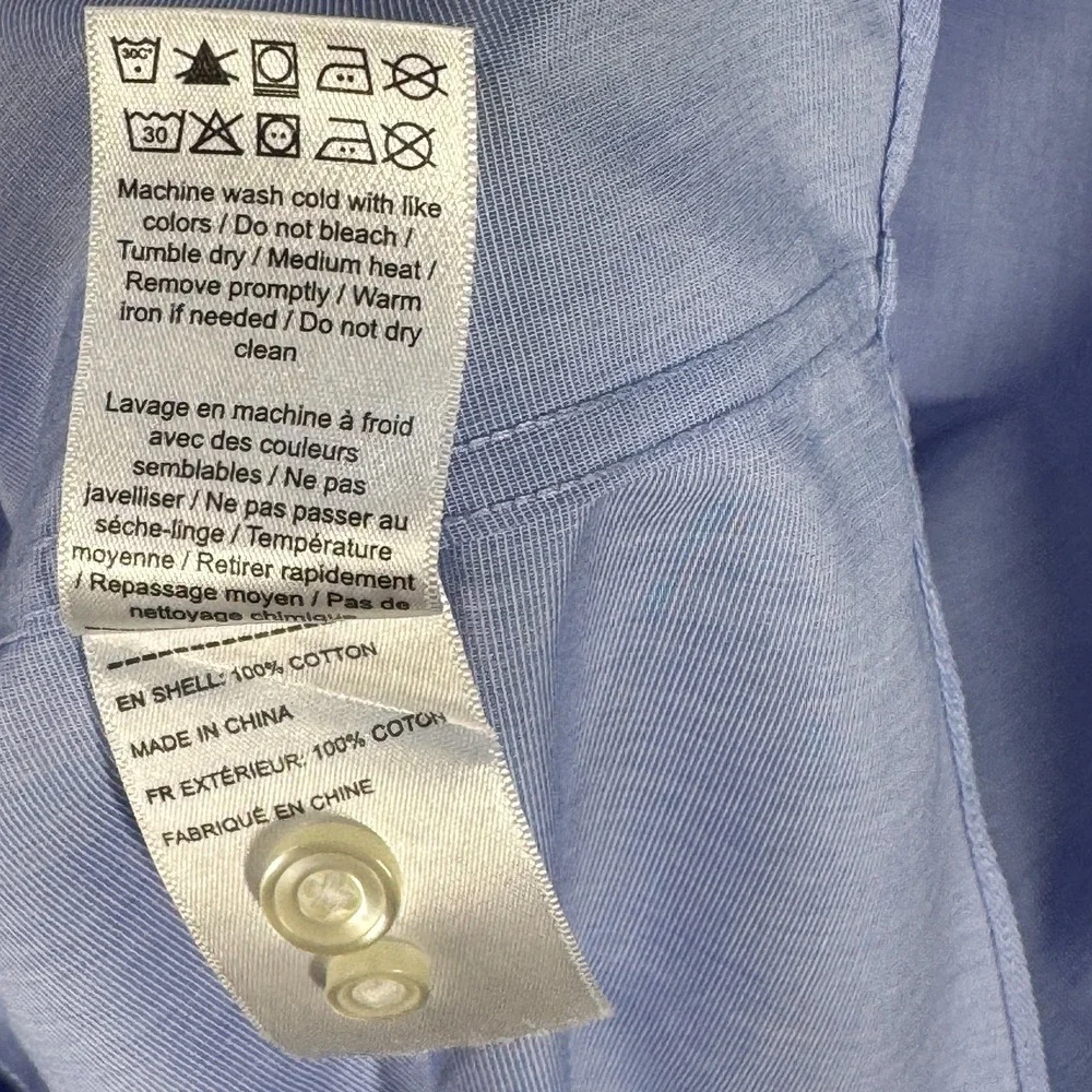 UNTUCKit Men's Shirt XXL Blue Hillstowe Short Sleeve Button Up Wrinkle Free - Picture 7 of 10